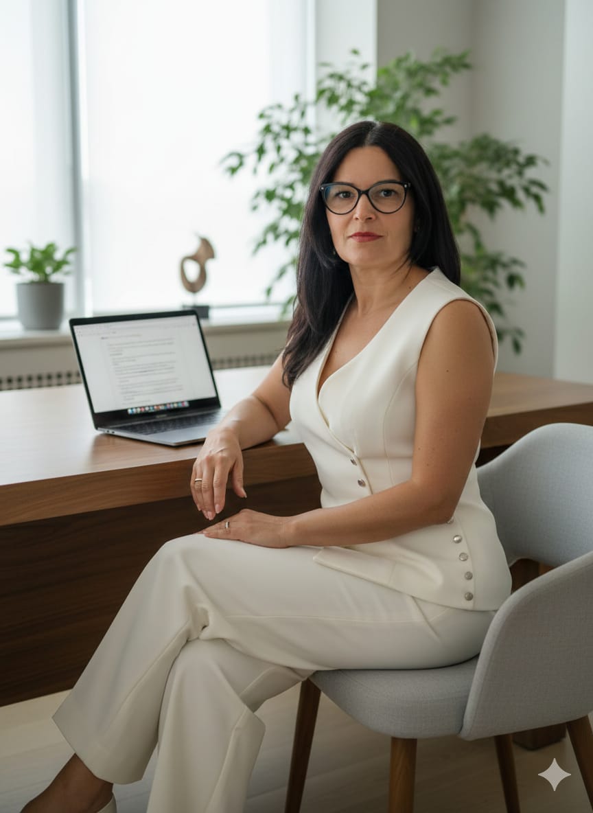 Dra. Lynda Jatobá atendendo em seu consultório - Nutricionista Integrativa especializada em saúde intestinal e mental